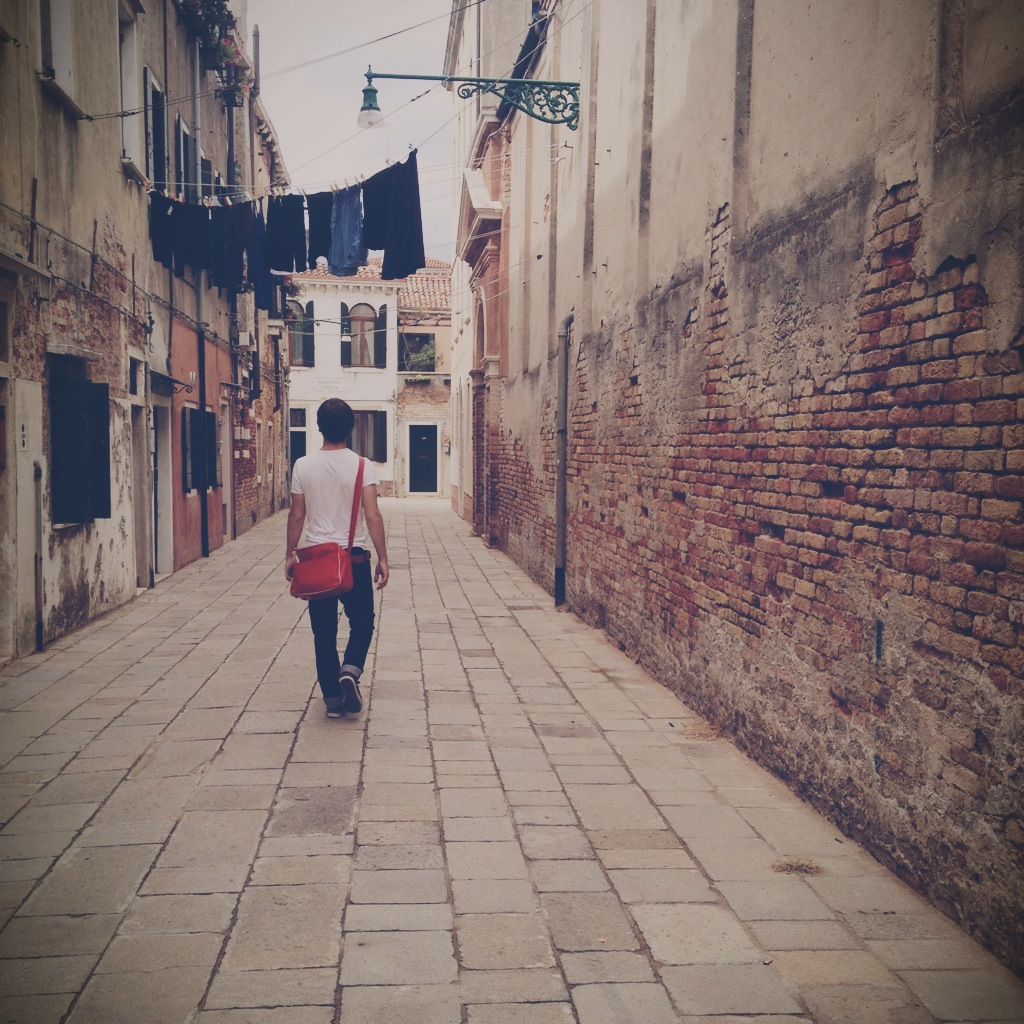 The streets of Venice.