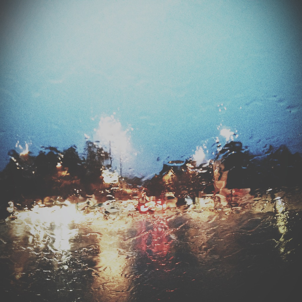 On a rainy day.