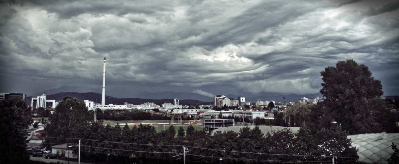 I took this photo just before the storm. Ljubljana, 21.07.2011